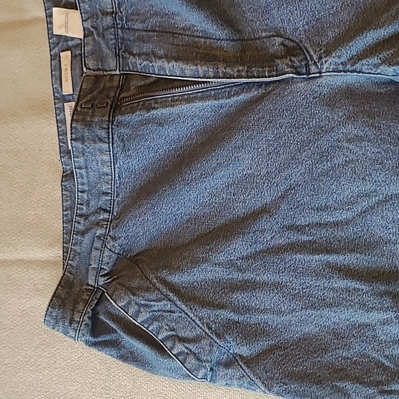 Liz Claiborne AUDRA Denim Blue Jean Rolled-up Capris Adult 16 - Picture 3 of 6